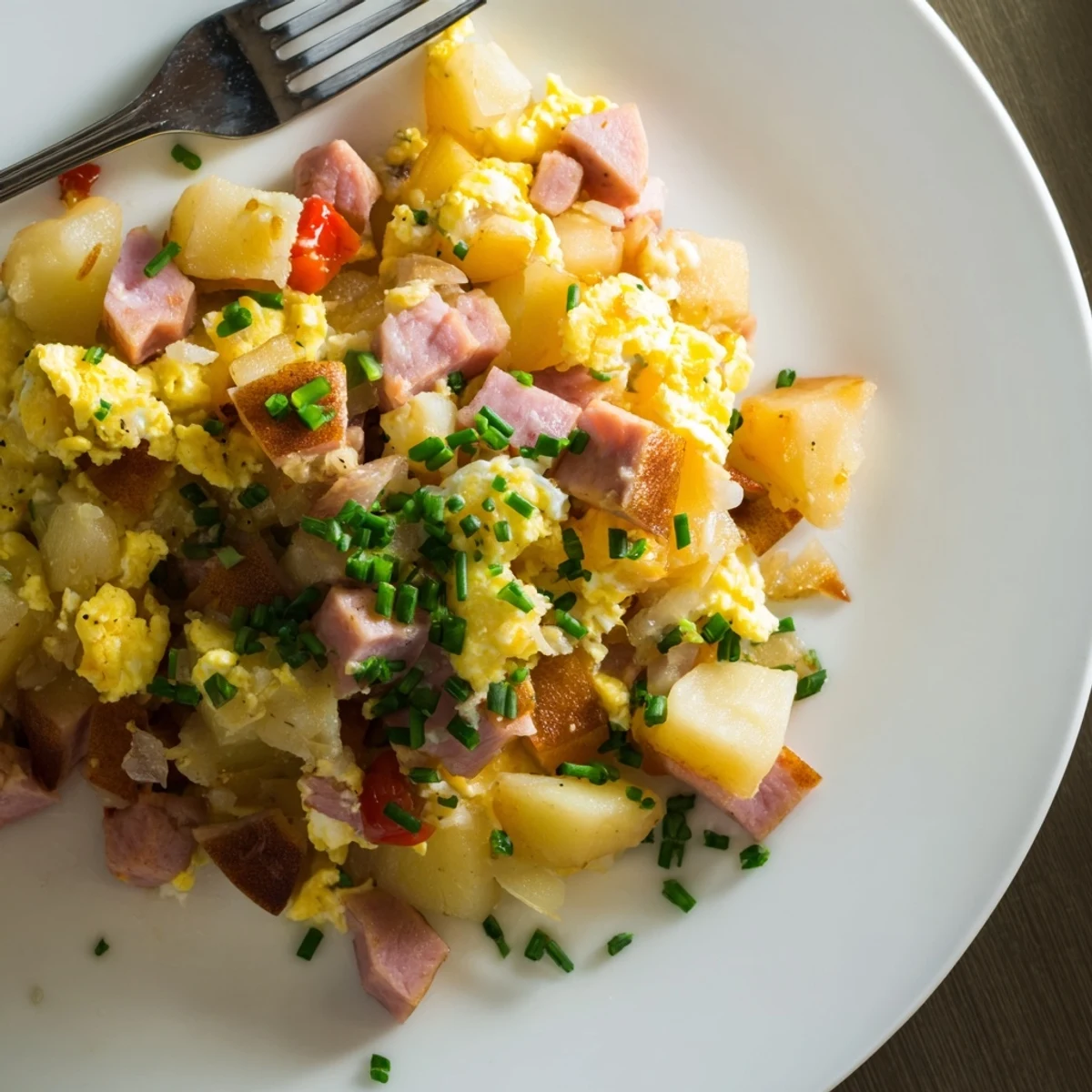 Bauernfrühstück mit Kartoffeln