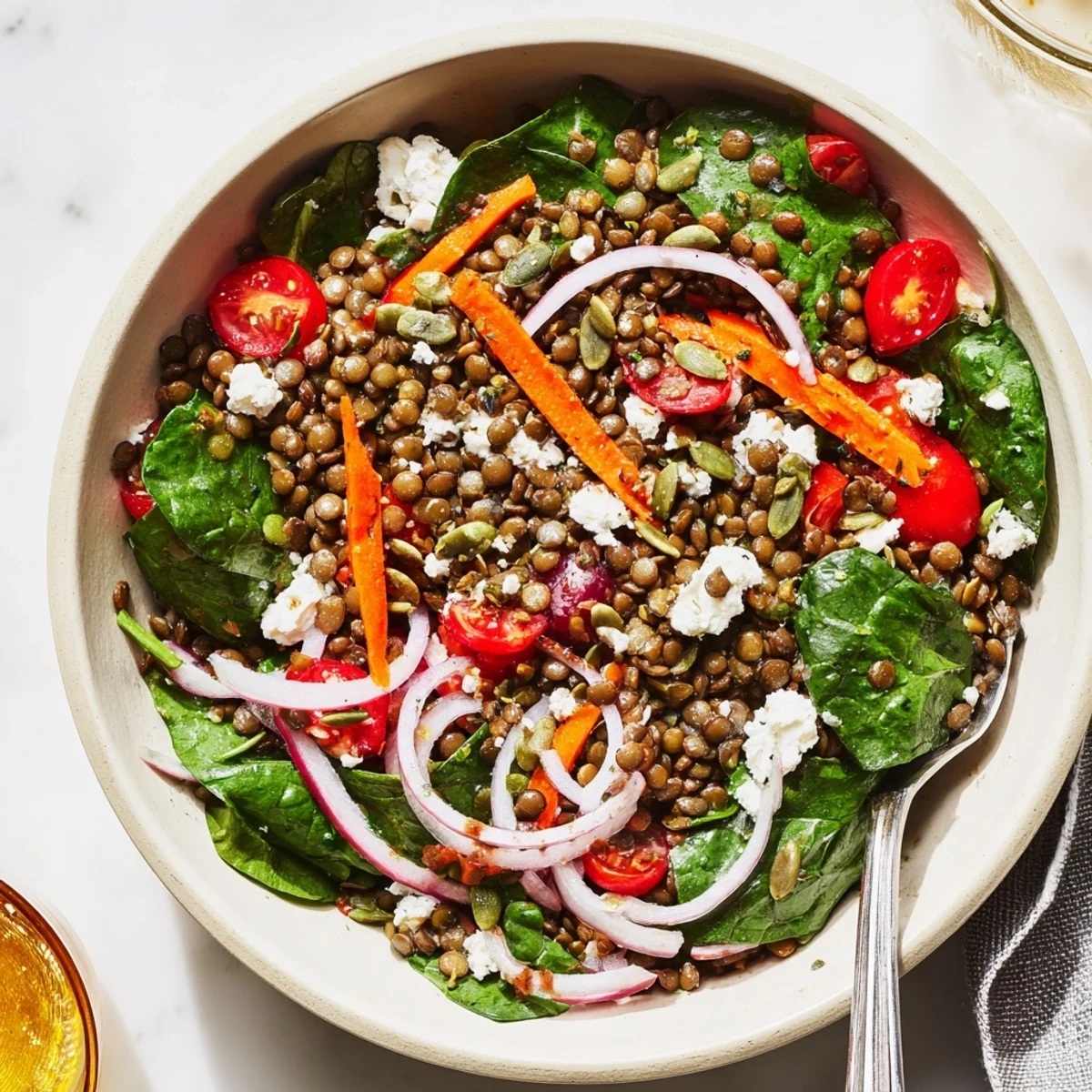 Vitamin Spinach Lentil Bowl